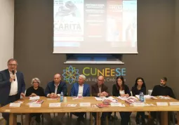 Un momento della presentazione a Cuneo